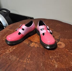 Doc Martens Charming Pink Glitter Kids Dress Shoes New With Out Tags Super Cute
